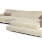 Eckcouch Sofa Couch Stoff Wohnlandschaft modern Designsofa Ecksofa L-Form mit LED-Licht Beleuchtung IMOLA III