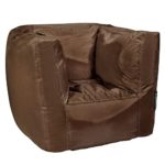 Sitzsack Sessel "Cube Oxford" Indoor Lounge Loungemöbel moderner Look Möbel (Brown)