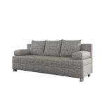 Mirjan24  Schlafsofa Dover, Sofa mit Bettkasten und Schlaffunktion, Bettsofa, Farbauswahl, Schlafcouch mit Chromfüße, Couch vom Hersteller, Couchgarnitur (Schlafsofa ohne Polsterhocker, Florida 01)