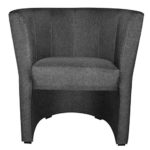 TOP Sessel Clubsessel Loungesessel Cocktailsessel Sawanna Grau W042 34 FORTISLINE