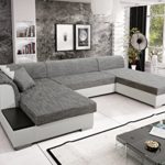 Sofa Couchgarnitur Couch Sofagarnitur KRETA 4 U Polstergarnitur Polsterecke Wohnlandschaft mit Schlaffunktion