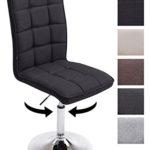 CLP Design Esszimmer-Stuhl PEKING V2 mit Stoff-Bezug, max. belastbar bis 135 kg, gepolstert, Sitz drehbar und höhenverstellbar 41-55 cm