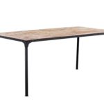 CLP Esstisch SUTRA aus massivem Mangoholz/Holztisch mit robustem Metallgestell/Esszimmer-Tisch im Industrial-Look Braun