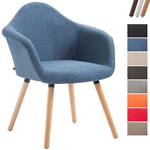 CLP Esszimmerstuhl TITO mit hochwertiger Polsterung und Stoffbezug | Sessel mit robustem Holzgestell aus Buchenholz | In verschiedenen Farben erhältlich