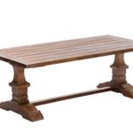 CLP Teak-Holz Esszimmer-Tisch RUSTIQUE, handgefertigt, Landhaus-Stil, Größe wählbar