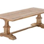 CLP Teak-Holz Tisch, geölt natura, rechteckig, bis zu 4 Größen wählbar, handgefertigt, massiv, rustikal