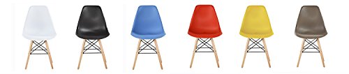 MCC Retro Design Stühle LIA im 4er Set, Eiffelturm inspirierter Style für Küche, Büro, Lounge, Konferenzzimmer etc, 6 Farben, KULT