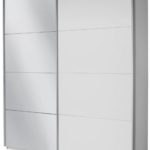 Rauch Schwebetürenschrank Weiß mit Spiegel 2-türig, BxHxT 181x210x62 cm