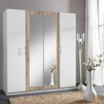 Wimex Kleiderschrank 242452 Drive, Weiß, San Remo-Eiche-Nachbildung, Breite 180 cm