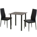 vidaXL 3/5tlg. Sitzgruppe Essgruppe Tischset Esszimmer Esstisch Stühle Tisch Kunstleder