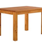 Brasilmoebel® Esstisch Rio Classico 120 x 80 cm - Pinie Massivholz Brasilmöbel Honig - in 27 Größen und 50 Farben - über 1000 Varianten - Echtholz mit 33 mm durchgehend massiven Platten - aus nachhaltiger Forstwirtschaft - Esszimmertisch massiv geölt - Wohnzimmer Esszimmer Küche Büromöbel Gastronomie Tisch Konferenztisch Holztisch
