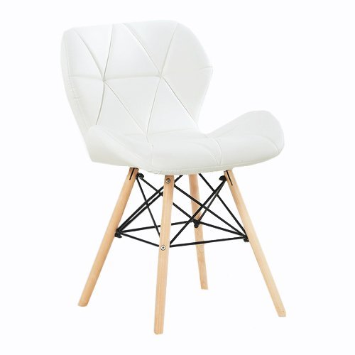 P & N Homewares Cecilia Eiffel millmead Inspiriert Stuhl aus Kunststoff Retro Weiß Schwarz Grau Rot Esszimmerstuhl Büro Stuhl Lounge weiß