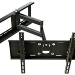 RICOO Wandhalterung TV Schwenkbar Neigbar R03 Universal LCD Wandhalter Ausziehbar Fernseher Halterung Fernsehhalterung 81cm/32" - 165cm/65" Zoll / VESA 200x200 400x400 / Schwarz
