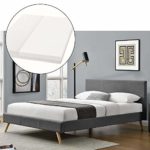 ArtLife Polsterbett Toledo 140 × 200 cm dunkelgrau | Bettrahmen mit Kaltschaummatratze, Lattenrost & Stoff | Jugendbett Gästebett Bett