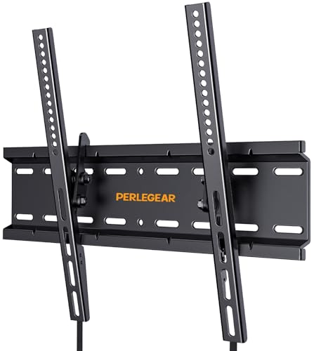 Perlegear TV Wandhalterung, Wandhalterung Fernseher für 26-60 Zoll TV bis zu 52kg, Neigbare TV Halterung Max.VESA 400x400mm