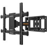 Perlegear TV Wandhalterung Schwenkbar Neigbar für 37-84 Zoll Flach & Curved Fernseher, TV Halterung max.VESA 600x400mm bis zu 60kg