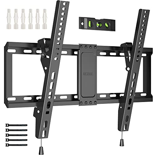 BONTEC TV Wandhalterung, Neigbare Halterung für 37-82 Zoll Flach & Curved LED/LCD/OLED/Plasma Fernseher, Max VESA 600 x 400 mm, 60 kg Kapazität, Einfache Installation